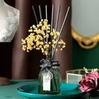 Mint Reed Diffuser Set,Reed Diffuser & Oil Diffuser Sticks with Flower, Aromathe