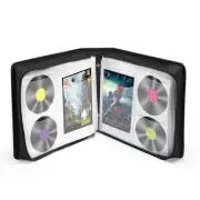 LIOVODE DVD Case 128 DVDs and 64 Booklets Capacity, CD/Blu-ray Storage Binder...