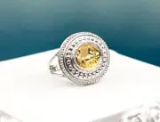 TAGLIAMONTE (2171R) 925SS, 18K Cameo Ring *Aurora Chariot *Size 7 *Reg.$280