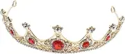 [AUTSUPPL] 1pc Wedding Crown Hair Accessories Bridal Hair Accessories Bling Royal Tiaras Rhinestone Bridal Crown Prop Gold Hair Accessories Engagement The Crown Bride Crown Decor Alloy Golden