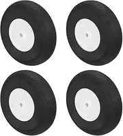 sourcing map RC Airplane Wheels 2.8" OD x 0.78" T Aircraft Sponge Wheels Foam Wheel Replacement for DIY RC Model Plane 4 Pcs