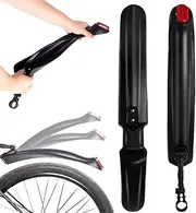 Bikes Mudguard - Quick Release Bikes Mudguard | Quick Disassembly Bicycles Mudguard, Waterproof Reflective Longer Rear and Front Protector for Road Gravel Rain Dust Protection Outdoor