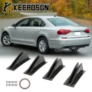 4X CARBON Rear Bumper Diffuser Lip Splitter Shark Fins for VW Volkswagen Passat (for: Volkswagen)