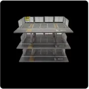 Resin 1/64 Diorama Garage Parking lot Miniature Figures Fit Car Scene Model Toys