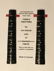 "THE FIDDLE FRETTER" Temporary Violin Frets. Make your violin a Fretted Violin