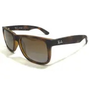 Ray-Ban Sunglasses RB4165 JUSTIN 865/T5 Matte Tortoise Frames with Brown Lenses
