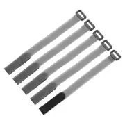 5Pcs Battery Tie Down Straps,0.8x12" Grey Nylon Hold Down Hook Loop Strap