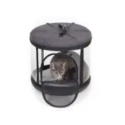 K&H Pet Products Mod Capsule Soft-Sided Pet Carrier for Cats Gray 17″x 17″x 15"