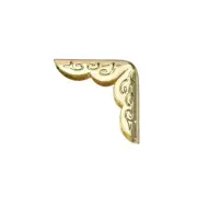 Metal Book Corner Protectors Edge Cover Guard 21 x 21 x 5mm Gold Tone 50pcs