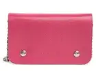 Longchamp Le Foulonne Wallet on a Chain Leather Crossbody ~NWT~ Gift Box Pink