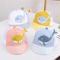 在飛比找蝦皮購物優惠-寶寶棒球帽 薄款透氣遮陽帽 鴨舌帽 嬰兒防曬帽 鯨魚造型幼兒