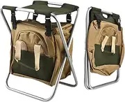 Backpack Stool | Folding Garden Seat with Gardening Tool Bag - Garden Tool Organizer, Camping Stool, Gardening, Portable Garden Seat for Mom or Dad Zankie