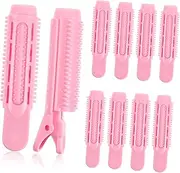 Baluue 10pcs Curlers Lacing Hairnet Hairdressing Flat Hair Clip Air Blowing Hair Dryer Hair Pad Nail Art Tools Sim Eject Pin Phone Sim Remover Roller Skates Lace Puller Collar Abs Pink