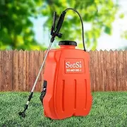 SeeSa 16L Electric Backpack Sprayer, 12V Weed Sprayer, Rechargeable Farm Garden Pump Spray Weed Battery Powered Backpack Sprayer for Lawn and Garden, Weeds, Fertilizer