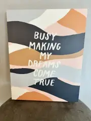Canvas Wall Art, Modern, Inspirational, Home Room Decor, 14x11x2
