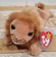 *RARE* Ty Beanie Baby w/ERRORS - "Roary" Lion - MWMT and Tag Protector