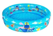 3 Rings Kiddie Pool for Toddler, 48”X12”，Kids Swimming Pool, Inflatable Baby ...