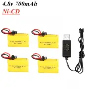 4.8V 700mAh Rechargeable NiCd AA battery SM-2P Plug For Rc toys Car Tanks Trains