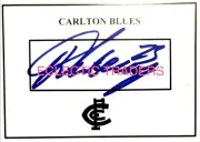 Jacob Weitering SIGNED Carlton Navy Blues Card. AFL ALL AUSTRALIAN. Cripps