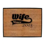 Wife Since 2015 - Funny Novelty Doormat Man Cave Floor mat