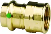 Viega 79315 ProPress Zero Lead Bronze Adapter with Female 3/4-Inch by 3/4-Inch P