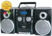 Portable CD Player Boombox with AM/FM Stereo Radio Cassette Player/Recorder