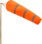 Anley 30 Inch Windsock - Rip-stop Polyester Wind Direction 30 In, Orange