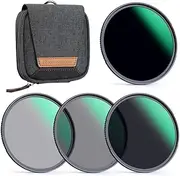 K&F Concept 77mm Fixed ND4 ND8 ND64 ND1000 Lens Filters Kit,Neutral Density Lens Filter Optical Glass with 28 Multi-Coated (Nano-X Series)