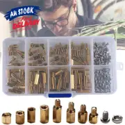 120Pcs Nut Assortment Screws Hex Brass Spacer PCB Board M3 Male Female Standoffs