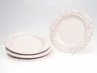 14901 Firenze Ivory 11.5" Dinner Plates, Set of 4, White