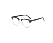 Blue Light Blocking Myopia Glasses Semi-Rimless Lens Eyewear Frame - 1