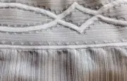 J QUEEN NY, Deco Silver Gray, Straight Window Valance, 84"x20", NWT
