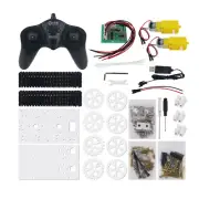 Acrylic Remote Control Tracked Robot Tank Chassis TT Motor 3-9V Intelligent Tank