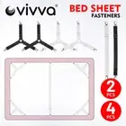 2/4pcs Triangle Fitted Sheet Strap Clips Grippers Mattress Bed Suspenders Holder