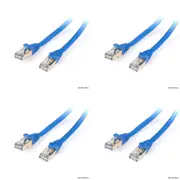 4x Connect Cable Male CAT6 Network Ethernet Cable 5m Connector Cord 10Gbps Blue