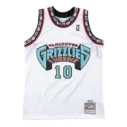 Mitchell & Ness White NBA Vancouver Grizzlies 1998-99 Mike Bibby Swingman Home