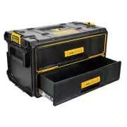 Dewalt Portable ToolBox 12.6"Hx21.8"Wx12.34"D 2Drawer Handle Black Polypropylene