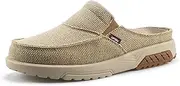 [UPIShi] Men's Arch Support Orthopedic Plantar Fasciitis Relief Slippers Canvas House Indoor Outdoor Slip On Loafers Non-Slip Casual Shoes