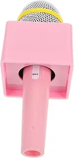 Vaguelly Microphone Props Microphone for Microphones Microphone Retro Microphone Decor Microphone Pretend Microphone Prop Model Retro Microphone Model Vintage Mic Plastic Pink