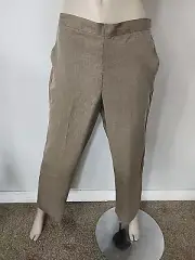NWT Alfred Dunner Women's Brown Pants Pull On Size 14 $48