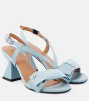 [Ganni] Ganni Big Bow satin sandals AU 5 blue