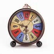 European Style Metal Retro Table Clock Simple Mute Pointer Table Clock