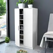 Shoe Cabinet 7 Shelves White,Shoe Racks & Organisers 32.1KG-243062