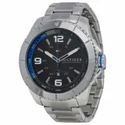 Tommy Hilfiger Watch Men's Stainless Steel BLACK CARBON FIBER DIAL FACE 1791002