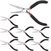 Pack 6 Inch Long Needle Nose Pliers Set, Precision Long Nose 8 Black, Red