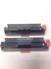 NEW Set Of 2 W2110X, W2111X Toner Cartridges Black & Cyan For HP LaserJet M255dw