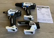 Hart 20V System 3 Tool Set 1/2” Drill/Driver, 1/4” Impact Driver & LED Light New