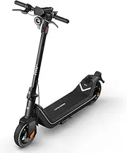 NIU KQi3 Pro Electric Scooter for Adults - 350W Power, 31 Miles Long-Range, 9.5'' Tubeless Fat Tire, Dual Brakes, 250lbs Weight Capacity, Portable Folding E-Scooter for Commuting, Black