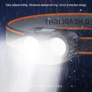 Waterproof LED Head Torch with USB Rechargeable Super Bright Band{