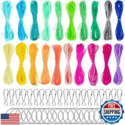 ACRSIKR String Gimp Plastic Lacing Cord for Bracelets Scoubidou Craft Kits wi